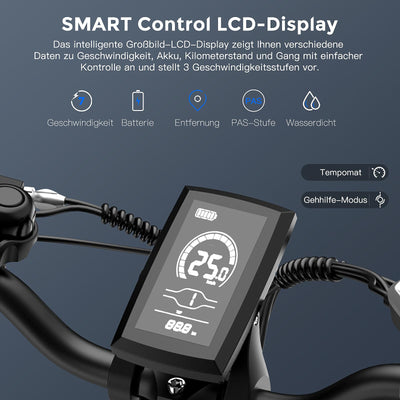 Fafrees E Bike für Männer Frauen, 20 Zoll Elektrofahrrad Faltrad mit 48 V 22.5 Ah herausnehmbarem Akku, 4.0 Fat Tyre Mountain E-Bike mit 7S Gängen, F20 Max (buntes Blau)