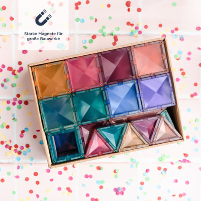 CONNETIX Magnetische Fliesen Pastell Kreativpaket, 120 Stück