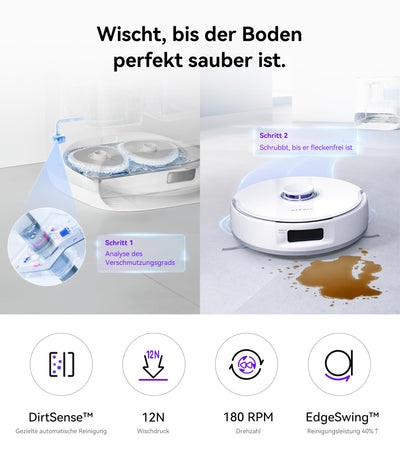 NARWAL Freo X Ultra Saugroboter mit Wischfunktion, Wischroboter Selbstreinigend mit 8.200 Pa Saugkraft, All-in-One-Station, Verwicklungsfrei, DirtSense, 3D-Strukturlicht, Staubaufbewahrung