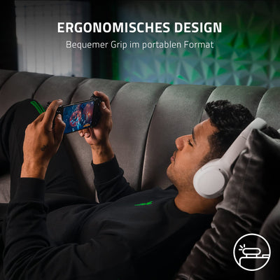 Razer Kishi V2 für iPhone - Mobile Gaming Controller (Universal Fit mit ausziehbarer Brücke, Streaming von PC- und Konsolenspielen, Ergonomisches Design, Powered by Nexus App) Schwarz