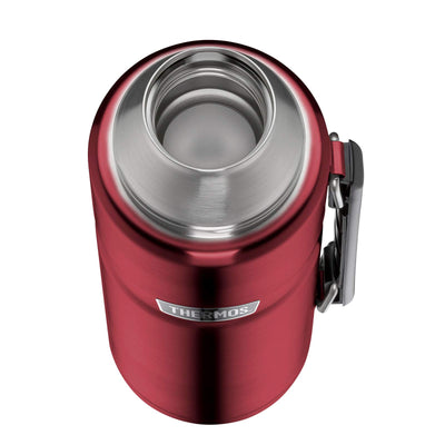 Thermos 4003.248.120 Isolierflasche Stainless King, 1,2 L, Edelstahl, Cranberry
