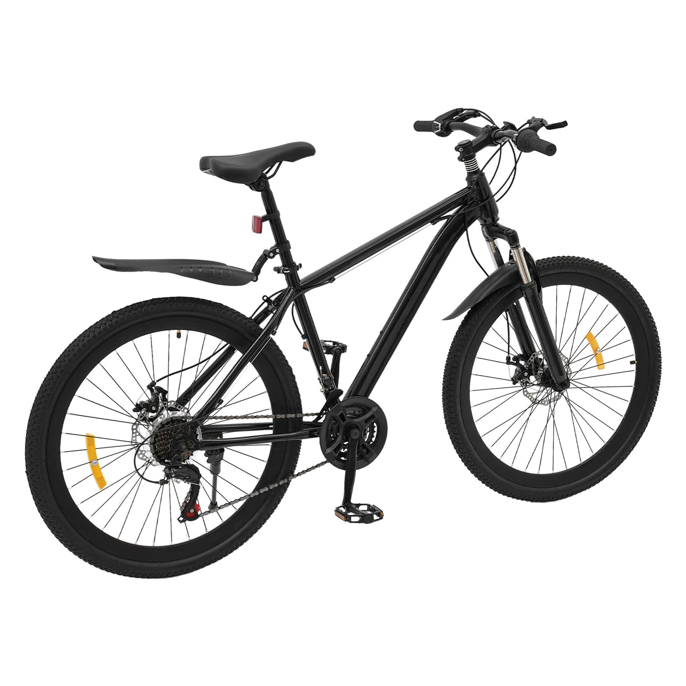 Mountainbikes 26 Zoll 21 Gang Fully MTB Fahrrad Einstellbarer Sitz Und Lenkerhöhe Stoßdämpfung Scheibenbremse Cityräder Vordere Federung Strabenfahrrader Tragfähigkeit 100 Kg Bicycle Mountain Bike