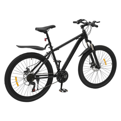 DDZcozy Mountainbike 26 Zoll Herren Fahrrad, 21 Gang-Schaltung, Scheibenbremse, Jugendfahrrad MTB Mountainbike für Erwachsene