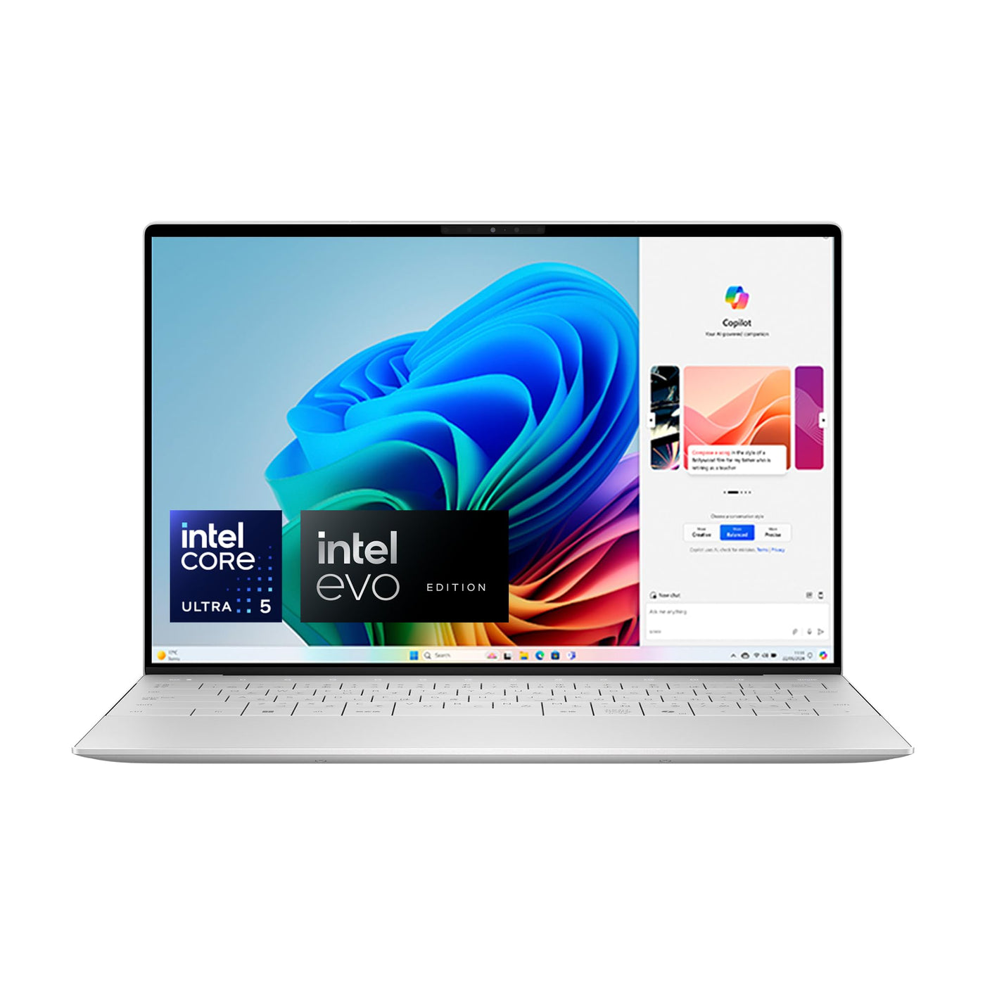 Dell XPS 13 (9350) Laptop Copilot+ 13.4 Inch FHD+ 120Hz, Intel Core Ultra 5 Series 2, 16GB RAM, 512GB SSD, Intel Arc Graphics, Windows 11 Home, Fingerprint Reader, QWERTY Keyboard, Platinum