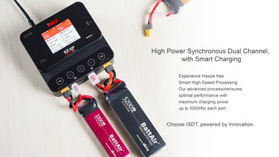 ISDT K2 Zip Lipo Akku Balance Ladegerät Entlader 1-8S AC 200W DC 500Wx2 20A Smart Charger für Life, Lilon, LiPo, LiHv/Pb/NiMH Akku Balance Ladegerät