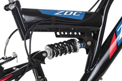 KS Cycling Mountainbike Fully ATB 24" Zodiac schwarz-rot RH 38 cm