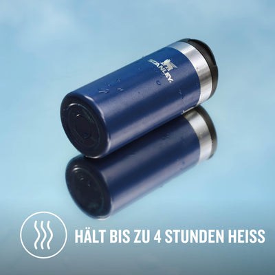 Stanley Aerolight Transit Thermobecher 0.35L - Hält 4 Stunden Heiß - Spülmaschinenfest - Kaffeebecher To Go Auslaufsicher - Kompatibel mit gängigen PKW-Getränkehalterungen - Thermosflasche - Blue