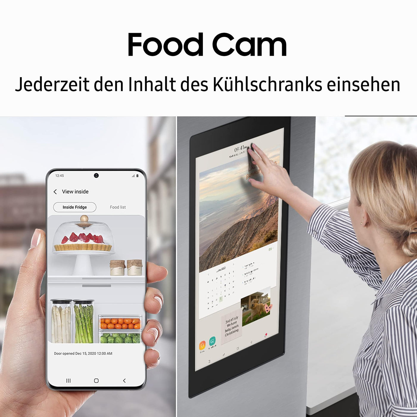 Samsung RS6HA8891B1/EG Side-by-Side Kühlschrank, 178 cm, 614 ℓ, 225 ℓ Gefriervolumen,Family Hub, Premium Black Steel