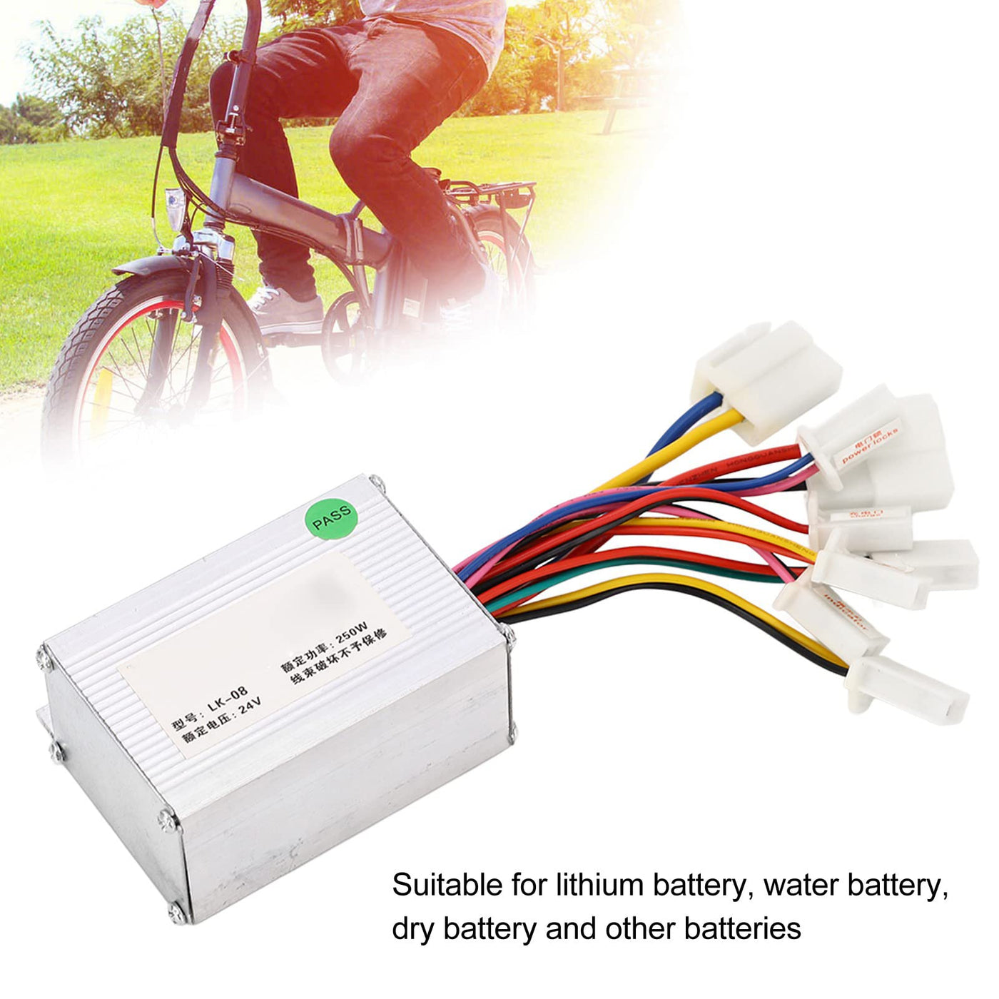 Alomejor 24V 250W Motorsteuerung Gasdrehgriff f¨¹r Elektrofahrrad Scooter Zubeh?r
