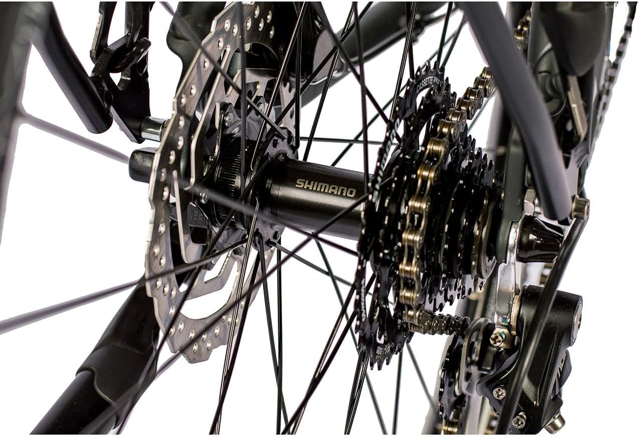 Airtracks 28 Zoll Trekking Herren Fahrrad Trekkingbike TR.2845 Trekkingrad City Bike Shimano 27 Gang ALIVIO RD-M4000 SGS Kettenschaltung Nabendinamo Schwarz Matt - 52cm Körpergröße 165-175cm