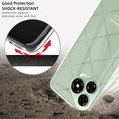 MEMELOKA Hülle für Ulefone Note 19 mit 2 Stück Schutzfolie(Gehärtetes Glas), Ultradünne Transparente Anti-Vergilbung Weiche TPU Schutzhülle[Anti-Kratzer][Anti-Fingerabdruck]