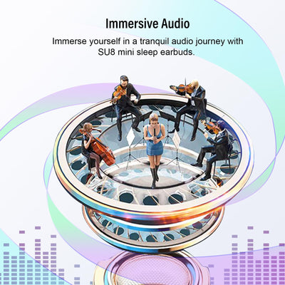 DUSONLAP Bluetooth Kopfhörer, Mini In Ear Kopfhörer Kabellos Bluetooth 5.4 HiFi Immersiv Sound, 47Std Spielzeit Schlafkopfhörer mit Passiver Geräuschmaskierung, LED-Anzeige, IPX7 Wasserdichte Ohrhörer