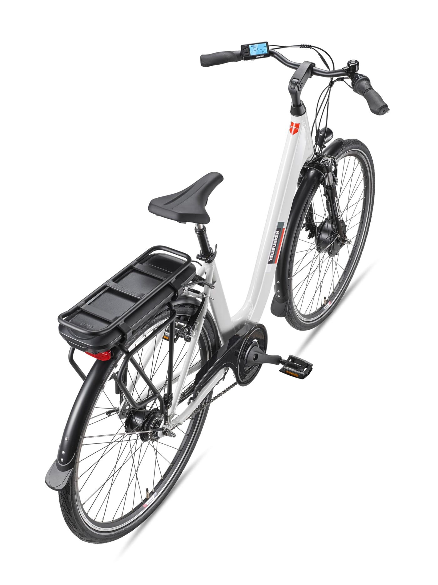 TELEFUNKEN E-Bike Damen 28 Zoll, Elektrofahrrad Frontmotor, 7-Gang Nabenschaltung, V-Bremsen, Pedelec Citybike inkl. Fahrradschloss, RC845 Multitalent