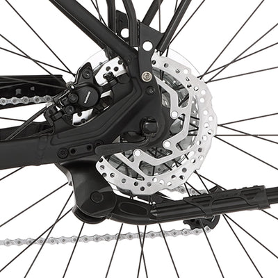 FISCHER E-Bike Trekking VIATOR 4.2i, Elektrofahrrad für Damen und Herren, RH 50 cm, Mittelmotor 80 Nm, 36 V Akku, schwarz matt