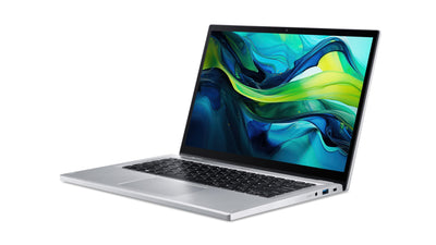Acer Aspire 3 Spin (A3SP14-31PT-C31L) Convertible Notebook | 14" WUXGA IPS Touch-Display | Intel N100 | 4 GB RAM | 128 GB SSD | Intel UHD Grafik | Windows 11 | QWERTZ Tastatur | Silber