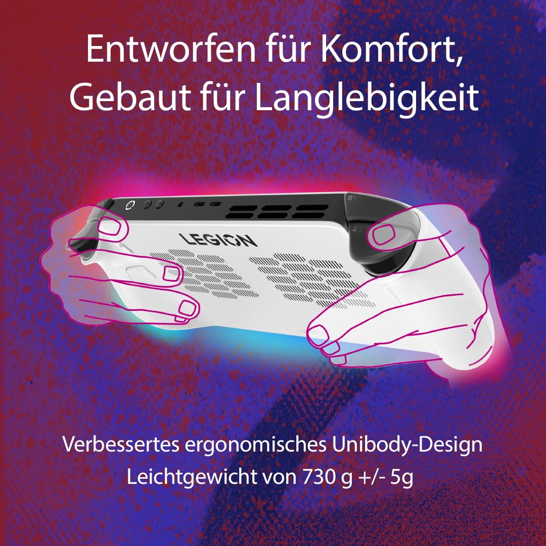 Lenovo Legion Go S Gaming Konsole | 8" WUXGA Display | AMD Ryzen Z2 Go | 16GB RAM | 512GB SSD | AMD RDNA Grafik | Win11 | weiß | inkl. 3 Monate Xbox Game Pass Ultimate