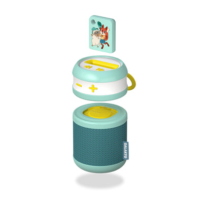 Galakto - Kinder Musik- und Hörspielplayer für zuhause und unterwegs, inkl. 2 Token “Peppa Pig” / “Fox & Sheep”, ohne Internet überall hörbereit, kinderleichte Bedienung, Lange Akkulaufzeit