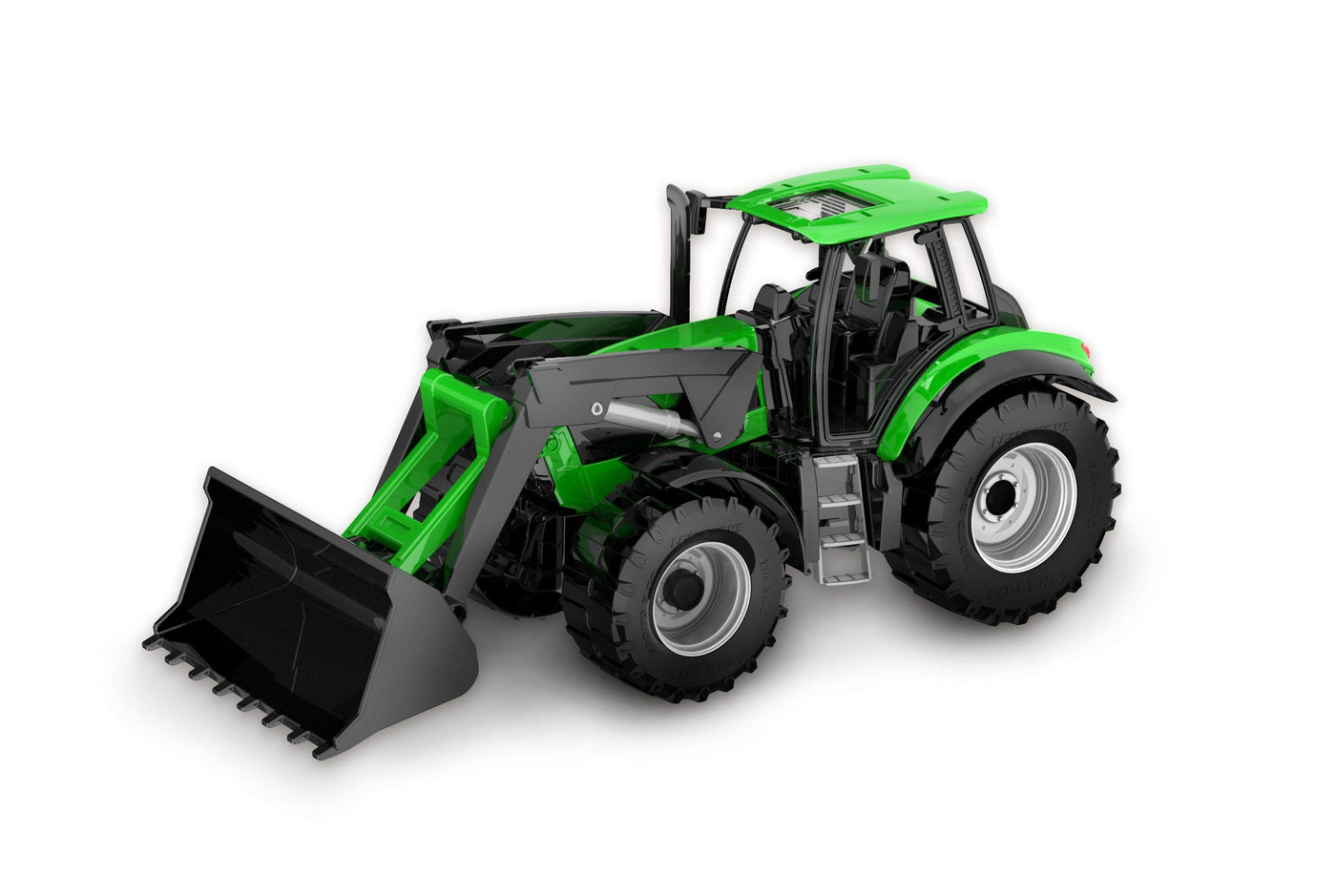 Lena Worxx Traktor Deutz-Fahr Agrotron 7250 TTV mit Frontlader 45 cm, realistisches Landwirtschaft Spielfahrzeug, robuster Trecker mit funktionstüchtiger Ladeschaufel, für Kinder ab 3 Jahren