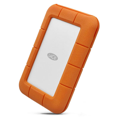 LaCie Rugged 5TB tragbare externe Festplatte, 2.5 Zoll, PC & Mac, inkl. USB-C w/o USB-A Kabel, inkl. 2 Jahre Rescue Service, Modellnr.: STFR5000800