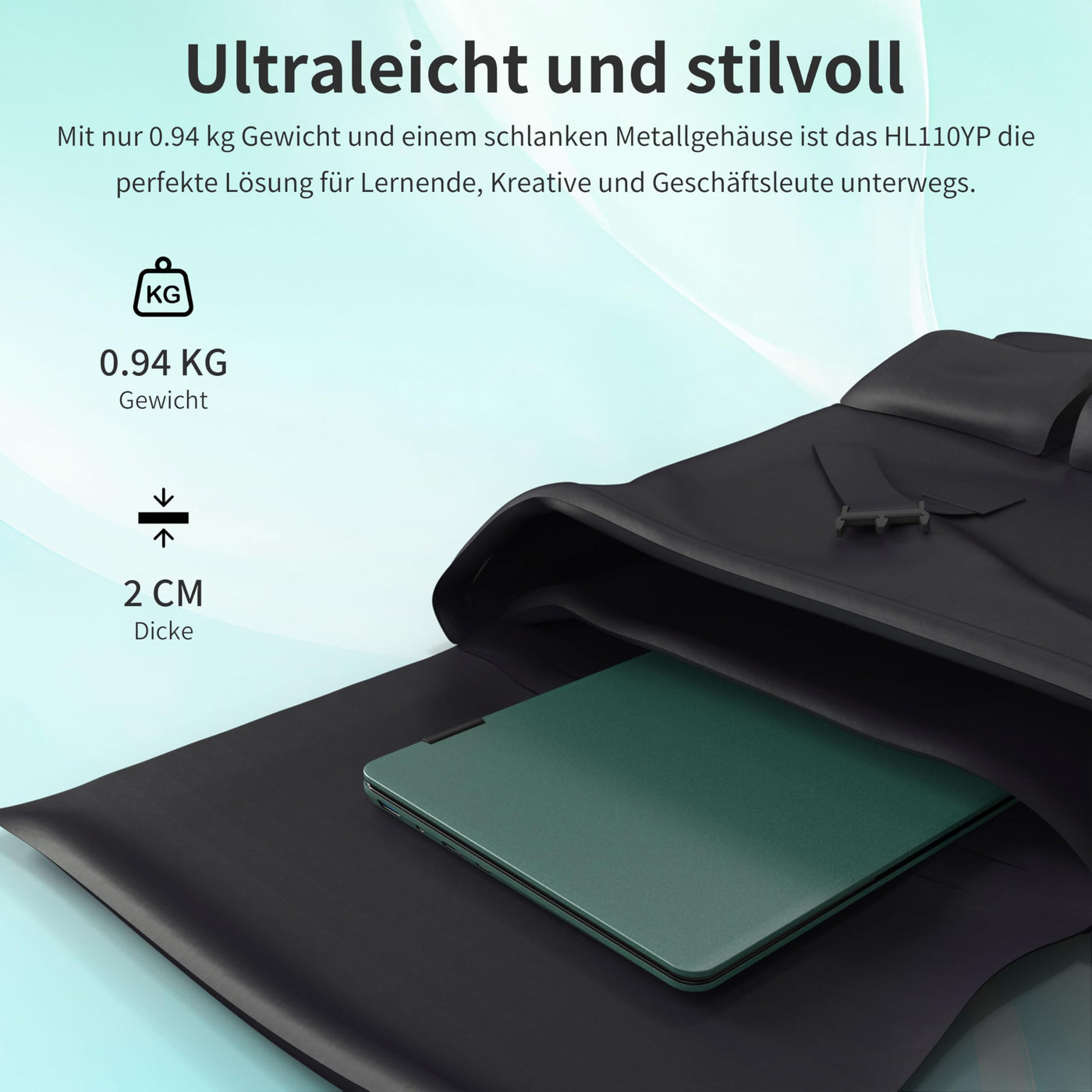 11" 2-in-1 Touchscreen Rosa Laptop, N100 Quad-Core Prozessor, 16GB RAM 512GB SSD, Gesichtserkennung, FHD IPS, 360° Klappbar (Grün, 32GB RAM | 1TB SSD)