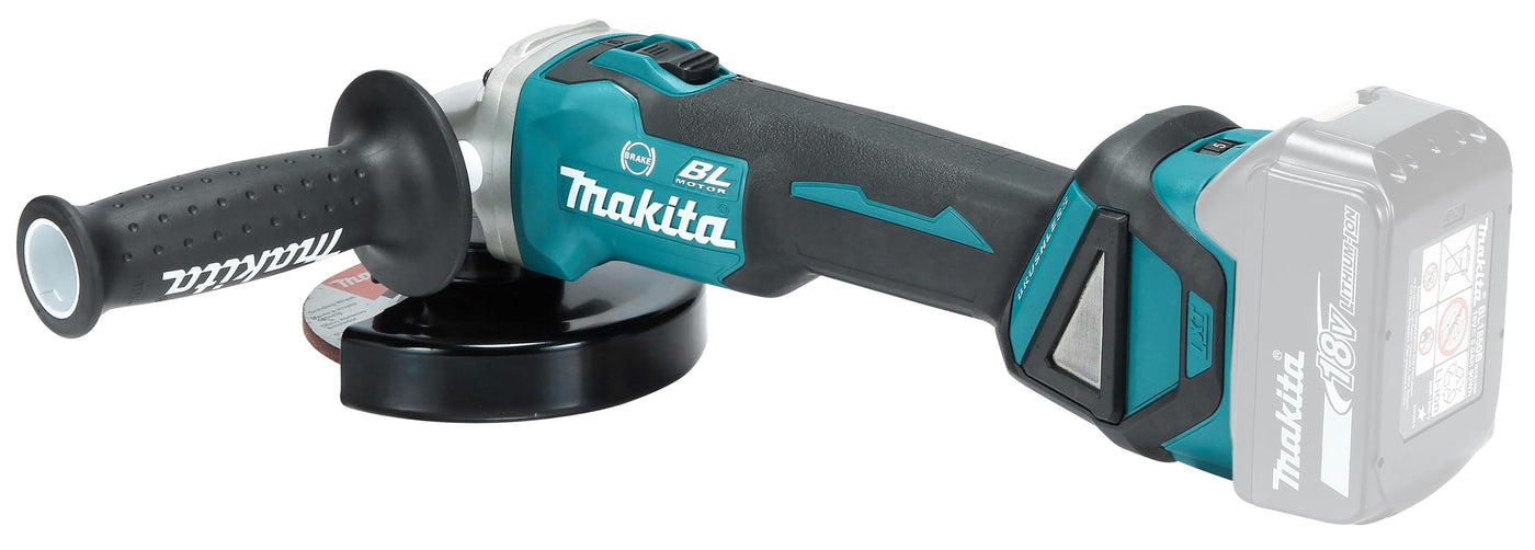 Makita DGA513RTJ Akku-Winkelschleifer 18 V / 5,0 Ah, 2 Akkus + Ladegerät Im MAKPAC