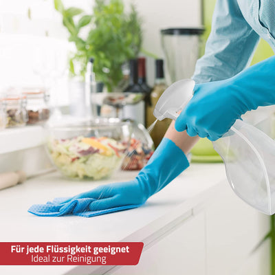 SPRAYZ Sprühflasche - Leere Sprühflaschen zum Befüllen mit Wasser, Ideale Friseursprühflaschen mit feiner Düse und transparentem Design, zum Bügeln, Reinigen und für Pflanzen (2-Pack)