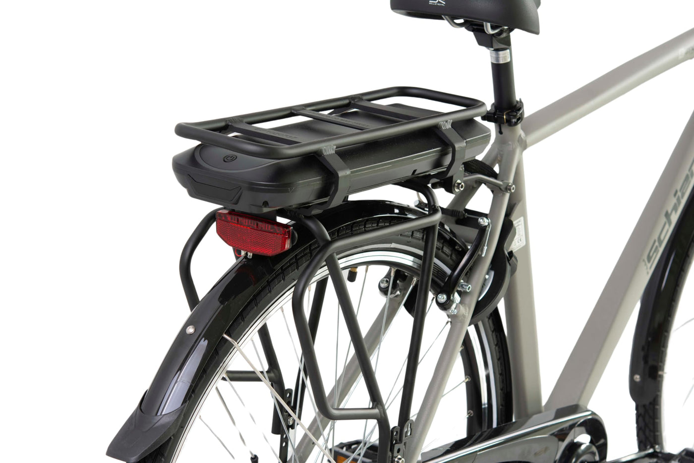 F.lli Schiano E-Moon, E Bike für die Stadt 28 Zoll, 36V 13Ah Abnehmbarer Akku, Motor 250W 40Nm, City Ebike für Herren, Grau