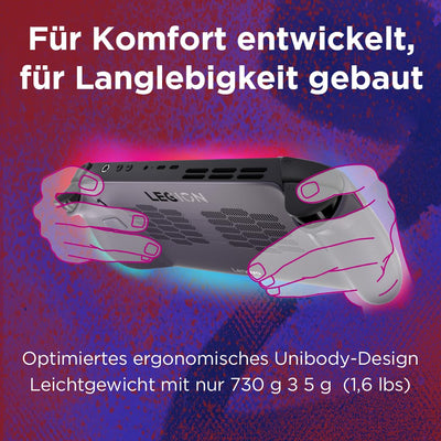 Lenovo Legion Go S Gaming Konsole | 8" WUXGA Display | AMD Ryzen Z2 Go | 16GB RAM | 1TB SSD | AMD Radeon Grafik | SteamOS | Nebula Nocturne schwarz