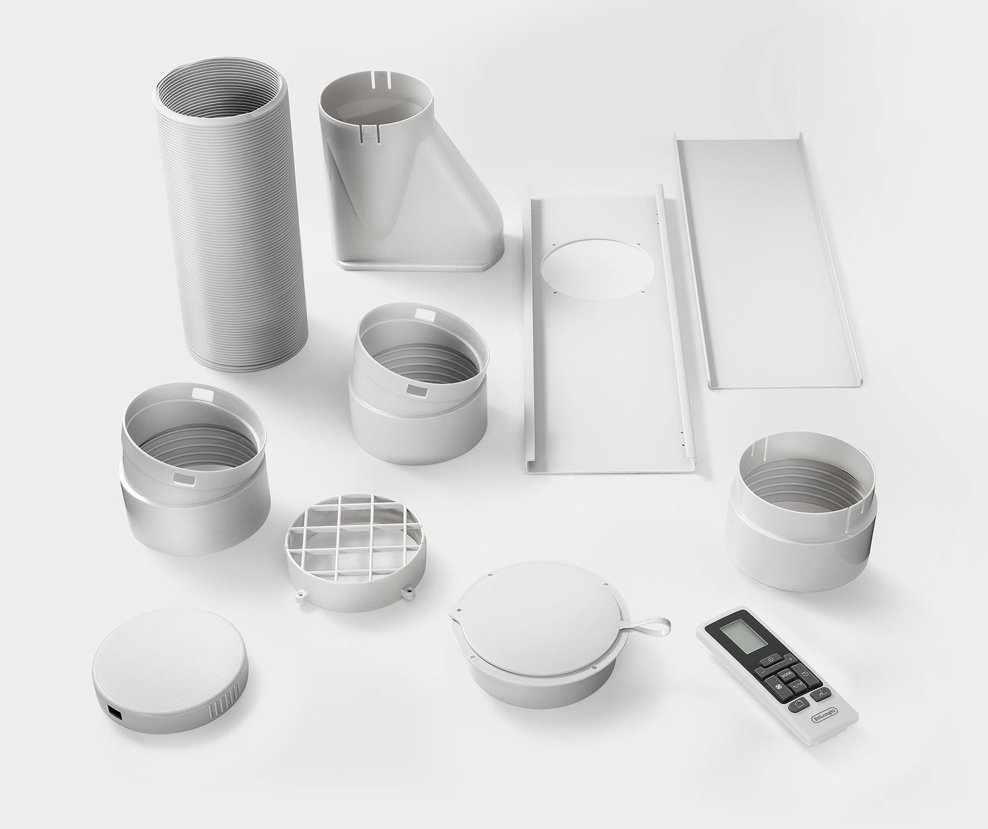 De'Longhi PAC AN112 Silent Mobiles Klimagerät (Klimaanlage, Luft-Luft System, Max. Kühlleistung 2,9 kW/11000BTU/h, Separate Entfeuchtungsfunktion, Geeigent für Räume bis zu 110 m³) [EEK A+],Weiß