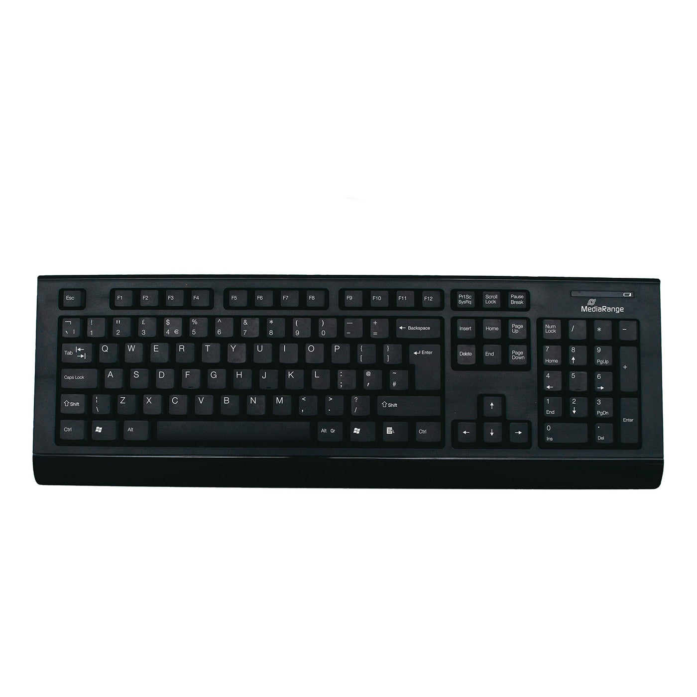 MediaRange Funk-Tastatur- und Maus-Set, QWERTY (UK), schwarz/grau