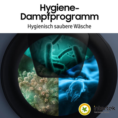 Samsung Waschmaschine, 9 kg, 1.400 U/min, EEK: A, Mikroplastik-Programm, Ecobubble, 14 Programme, WiFi SmartControl, Schwarz, WW90CGC04AABEG