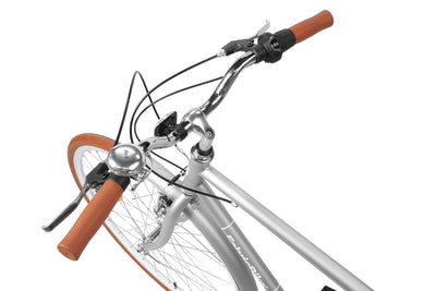 FabricBike Southken - City Bike 28 Zoll, Cityräder, klassisches Stadtrad, Fahrrad mit Korb, bequemer Sattel, 7-Gang-Schaltung (Southken Matte Grey, L-58cm)