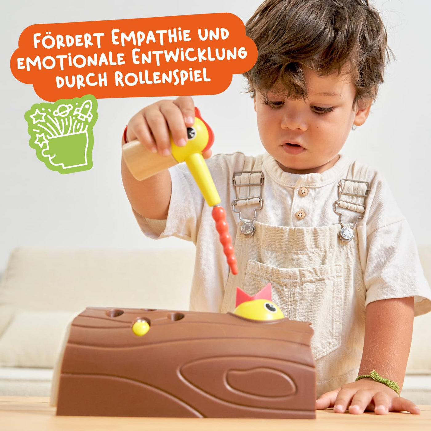 Nene Toys Kleiner Specht – Magnetspielzeug für Kinder ab 2 Jahren – Lernspiel für Kleinkinder mit Farben & Magneten – Spielzeug zur Förderung der Feinmotorik – Geschenk 2 3 Jahre Jungen Mädchen
