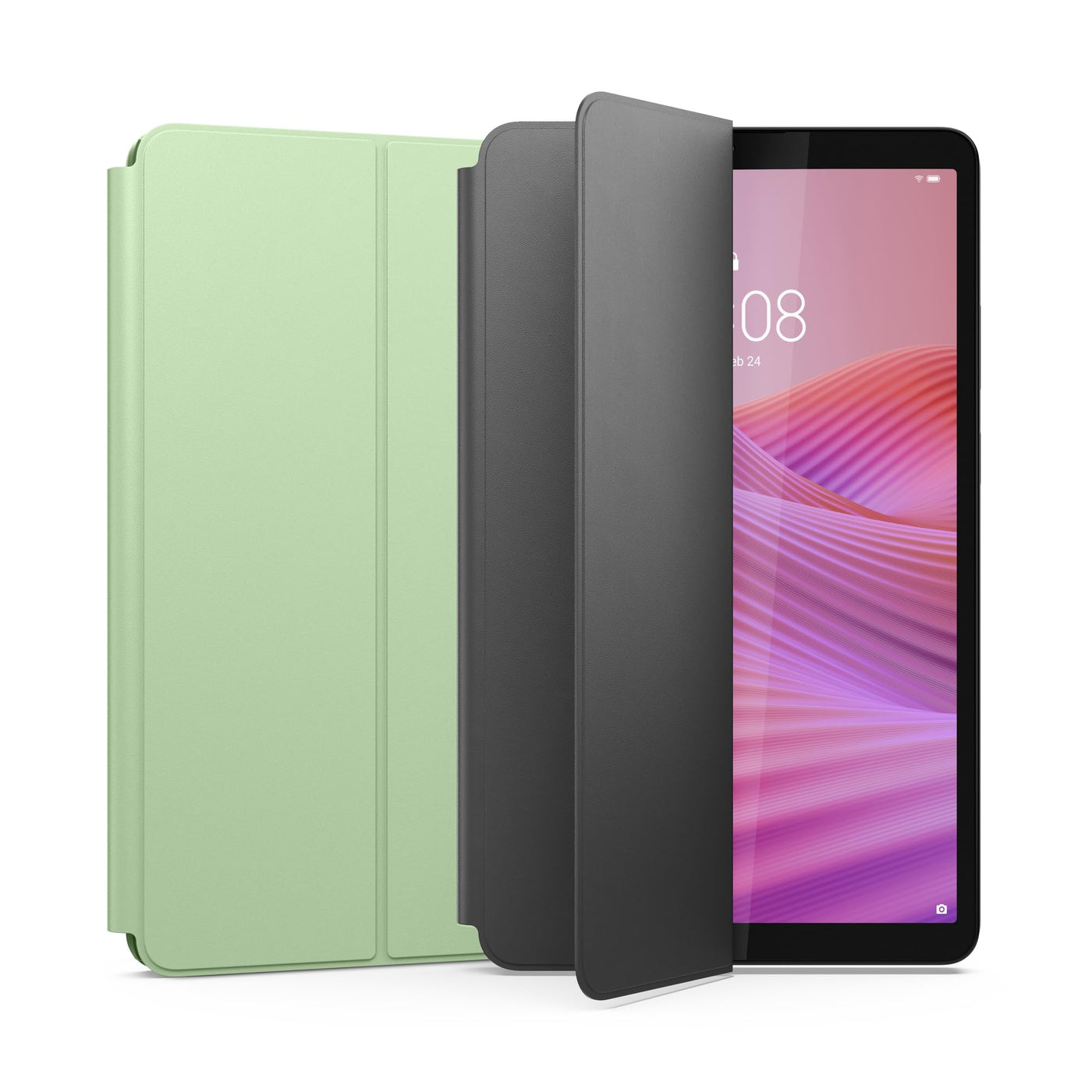 Lenovo Tab One Tablet | 8.7" 1340 x 800 LCD Display | MediaTek Helio G85 | 4GB RAM | 64GB Speicher | Android 14 | Luna Grey | inkl. Folio Case