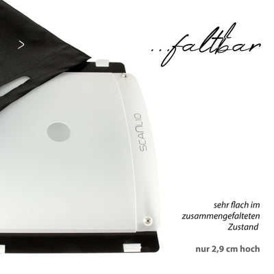 SCANLIO Pro Scanbox, Faltbare Handy Scanner Halterung, Smartphone Scanhilfe Dokumentenscanner und mobiler Scanstand (2X)