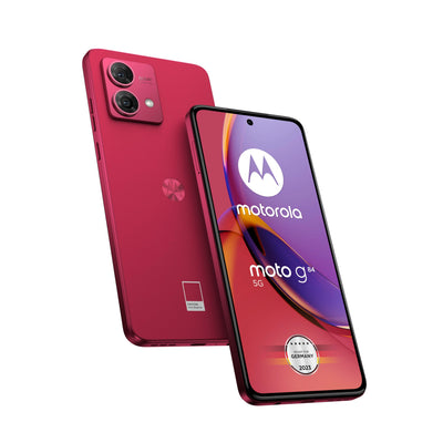 Motorola Moto g84 5G (6,5"-FHD+-Display, 50-MP-Dual-Kamera, 8/256 GB, 5000 mAh, Anroid 13) Marshmallow Blue inkl. Schutzcover + KFZ-Adapter [Exklusiv bei Amazon]