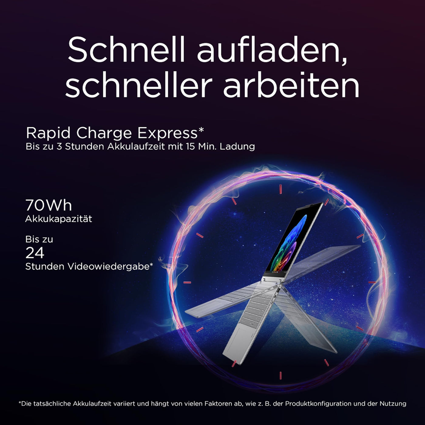 Lenovo Yoga 7i 2-in-1 Laptop | Copilot+ PC | 16" 2.8K WUXGA OLED | Intel Core Ultra 7 | 32GB RAM | 1TB SSD | Intel Arc Grafik | Win11 | QWERTZ | inkl. Yoga Pen | 3 Jahre Garantie Exklusiv bei Amazon