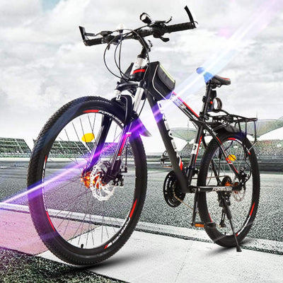 Mountainbike für Herren, Mountainbike, halbstarr, Stahl mit hohem Karbongehalt, Mountainbike mit verstellbarem Sitz vorne, D-26 Zoll 30 Geschwindigkeit