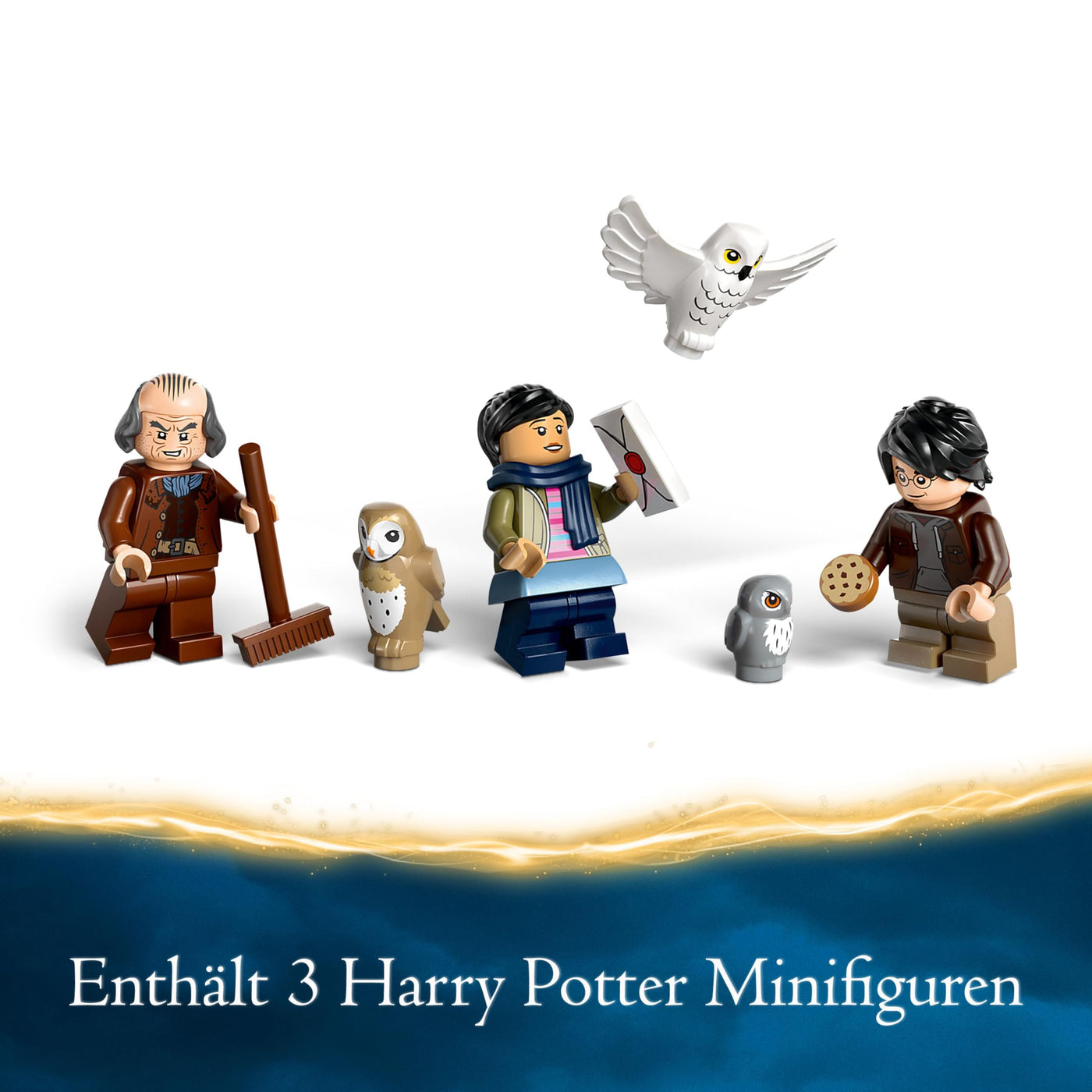 LEGO Harry Potter Eulerei auf Schloss Hogwarts, Abenteuer-Set mit Spielzeug-Tieren und 3 Mini-Figuren, Spielzeug zum Film für Kinder, Geschenk für Mädchen, Jungen und alle Fans ab 8 Jahren 76430