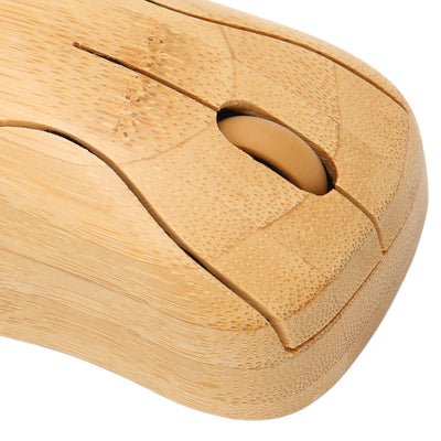 Kabellose Maus-Tastatur aus Bambus, Computer-Steuergeräte aus Holz mit 2,4-GHz-Wireless-Verbindung, Freunde (Maus)