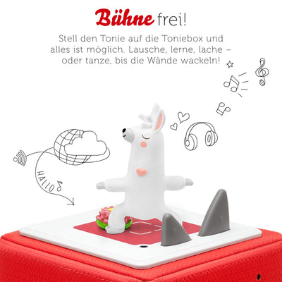 tonies Hörfiguren für Toniebox, Yoga-Geschichten mit Lama Sara – Mit leichten Übungen zum Entspannen, Hörspiel für Kinder ab 4 Jahren, Spielzeit ca. 60 Minuten