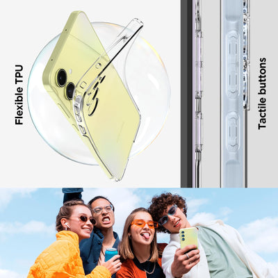 Spigen Liquid Crystal Hülle Kompatibel mit Samsung Galaxy A55 5G -Crystal Clear