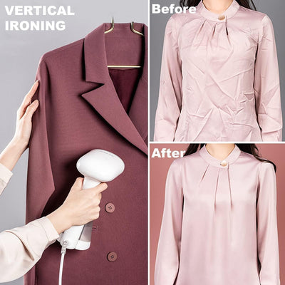 Dampfglätter Steamer, Mioduro Tragbarer Kleiderdampfer für Kleidung mit 250 ml Tank, für vertikales und horizontales Dämpfen, schnelles Aufheizen, schnelle Faltenentfernung,KG-1808 1400W