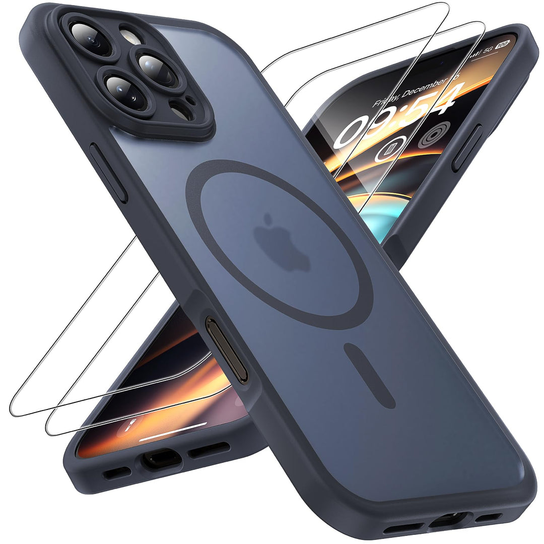 TOCOL IPhone 16 Pro Max Hülle – Rutschfestes Silikon Case In Rot Mit Rundumschutz