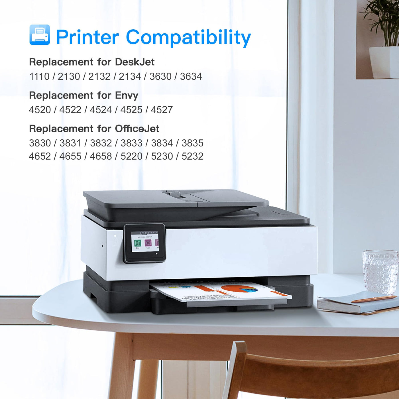 LxTek 302 XL Multipack Wiederaufbereitet Tintenpatrone Kompatibel für HP 302 Druckerpatronen 302XL für Envy 4525 4527 4520 Officejet 3831 3830 5230 5220 DeskJet 3630 2130 3636 (1 Schwarz, 1 Farbe)