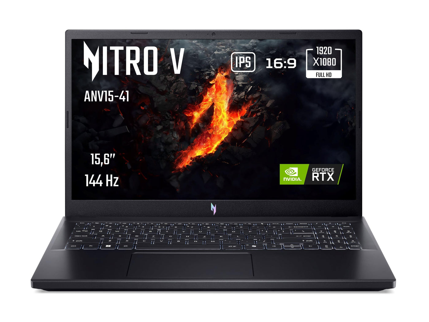Acer Nitro V15 (ANV15-41-R3JR) Gaming 15,6" Full HD, IPS, 165Hz, Ryzen R5-7535HS, 16GB RAM, 512GB SSD, RTX 4050, Linux