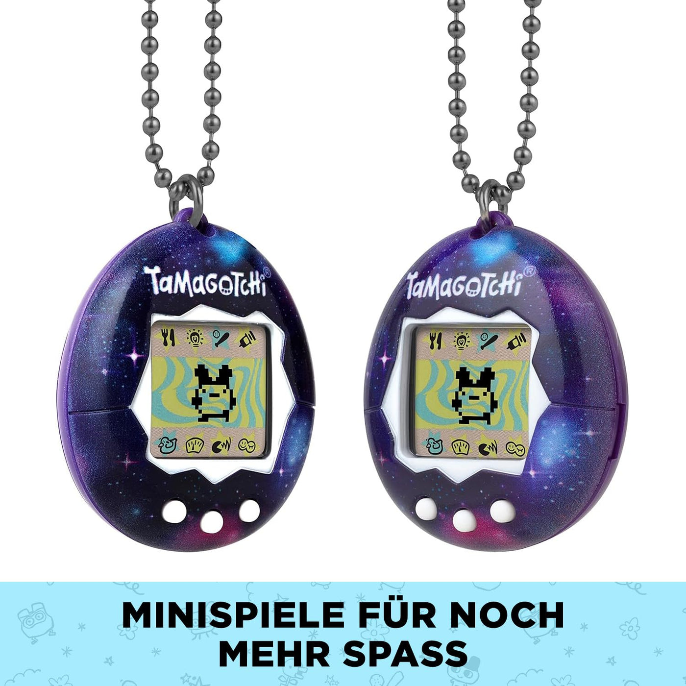 Bandai - Tamagotchi - Tamagotchi Original - Galaxy - Elektronisches virtuelles Tier mit Farbdisplay, 3 Tasten und Spielen - Interaktives Tier auf Deutsch - Kinderspielzeug ab 8 Jahren - 42933