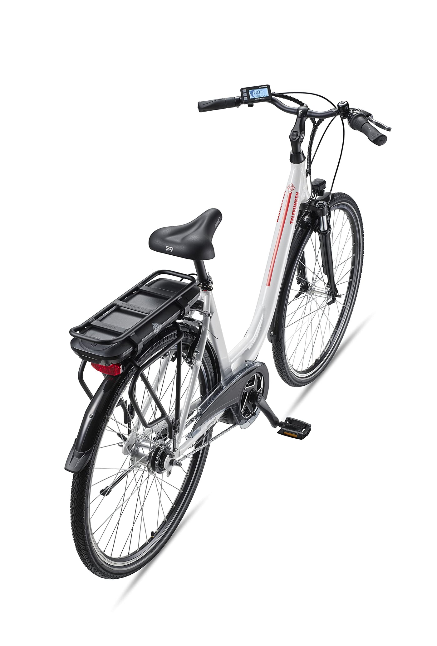 TELEFUNKEN E-Bike Damen 28 Zoll, Elektrofahrrad Alu mit 7-Gang Nabenschaltung - Pedelec Citybike, Mittelmotor 250W & 13Ah / 36V Lithium-Ionen-Akku, RC890 Multitalent
