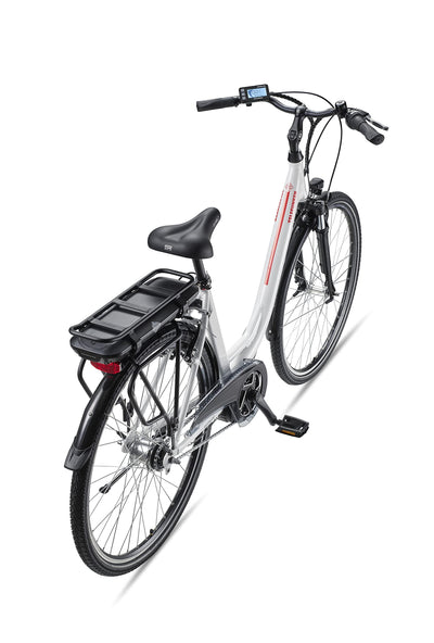 TELEFUNKEN E-Bike Damen 28 Zoll, Elektrofahrrad Alu mit 7-Gang Nabenschaltung - Pedelec Citybike, Mittelmotor 250W & 13Ah / 36V Lithium-Ionen-Akku, RC890 Multitalent