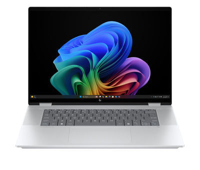 HP OmniBook X Flip, Copilot+ PC, 16" OLED Touch, Intel Core Ultra 7 258V (47 NPU Tops), 32 GB RAM, 1 TB PCIe Gen4 SSD, Intel Arc 140 GPU, Windows 11, KI-gestützt, Convertible Laptop, QWERTZ, Silber